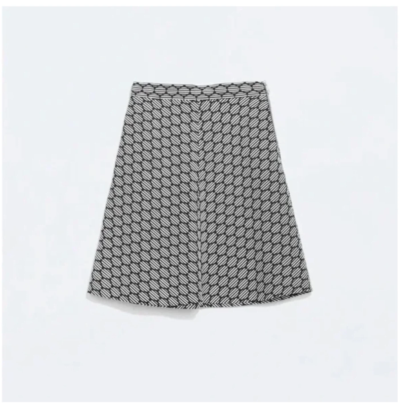 Zara XS - High waist A-line knee length skirt