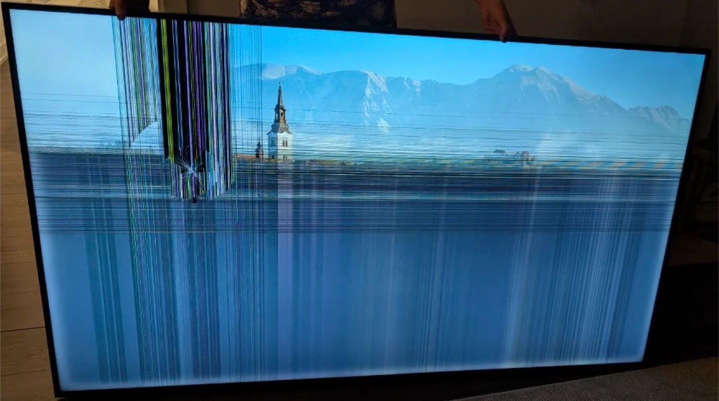 65 inch LG tv. Broken and will sell for parts.