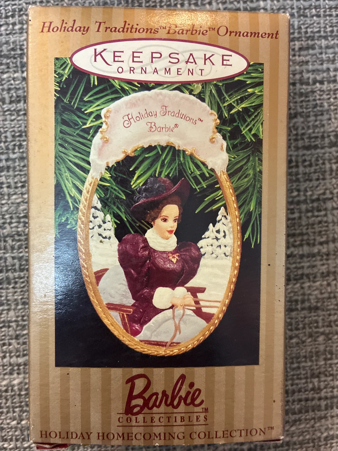 New Vintage Hallmark Barbie Ornament Holiday Traditions