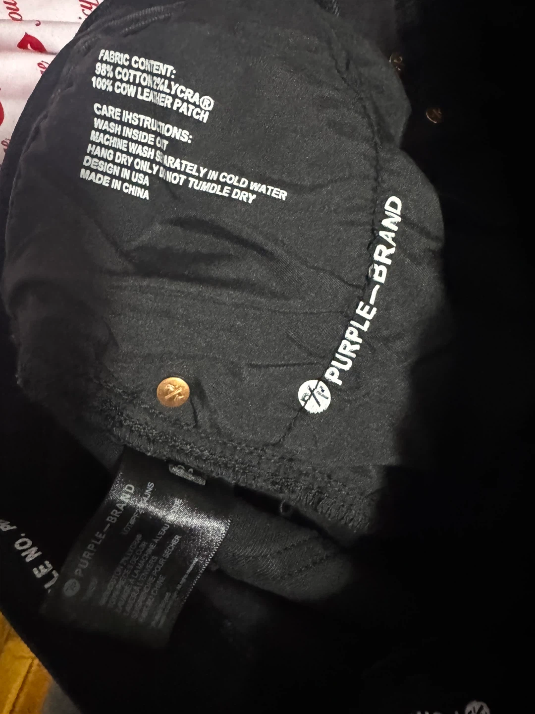 Purple Brand Black Jeans Size 34