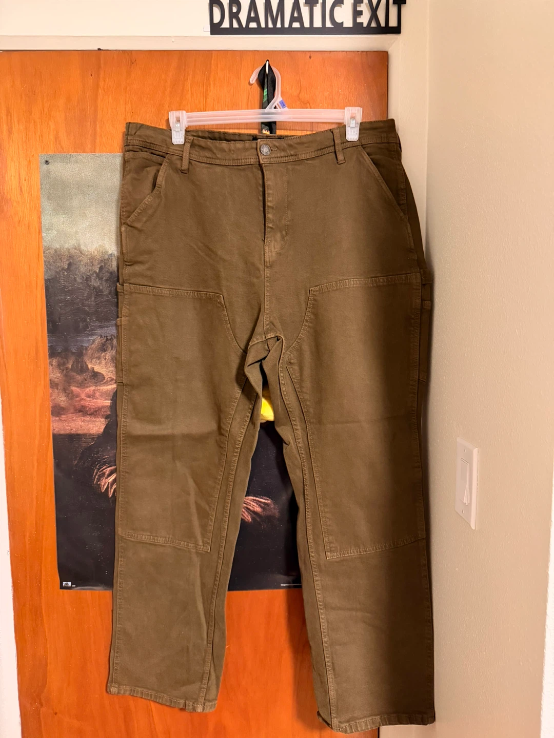 PLUS SIZE MENS Brown carpenters stretchable jeans