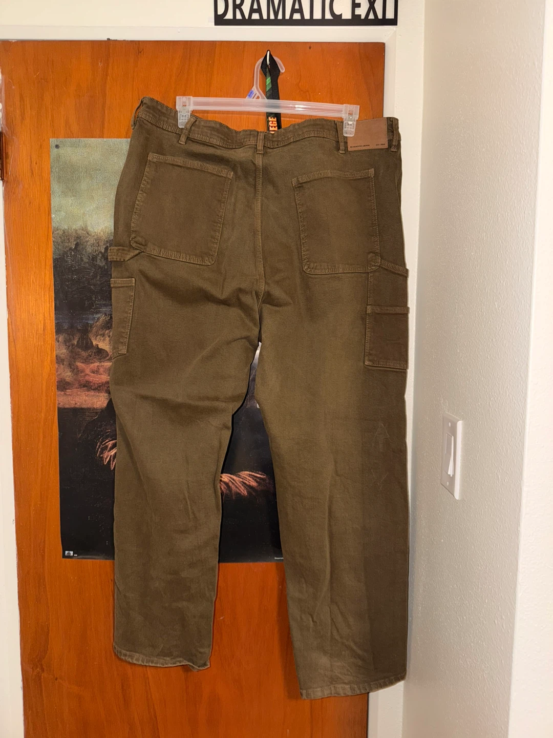 PLUS SIZE MENS Brown carpenters stretchable jeans - photo 3