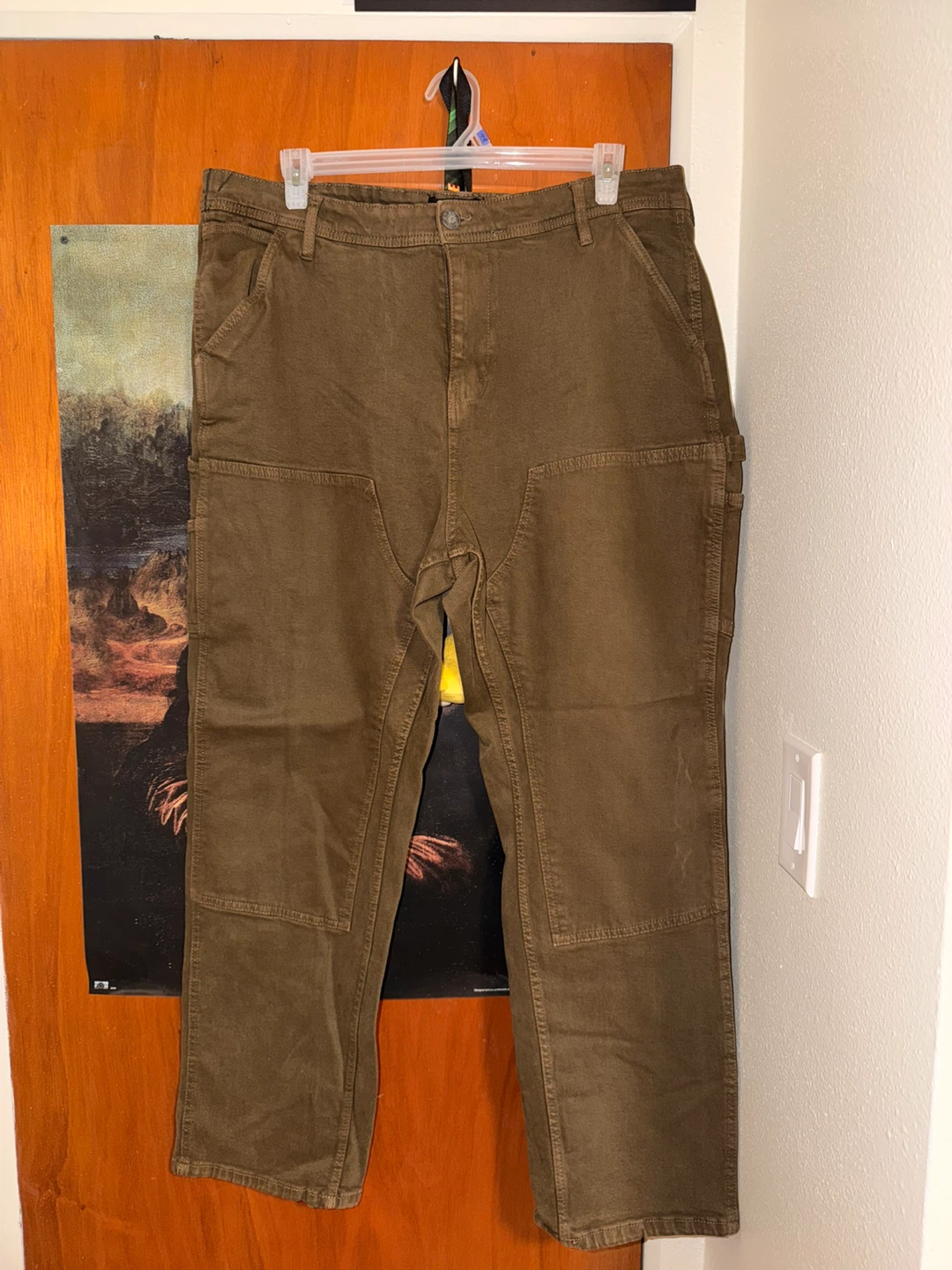 PLUS SIZE MENS Brown carpenters stretchable jeans - photo 2