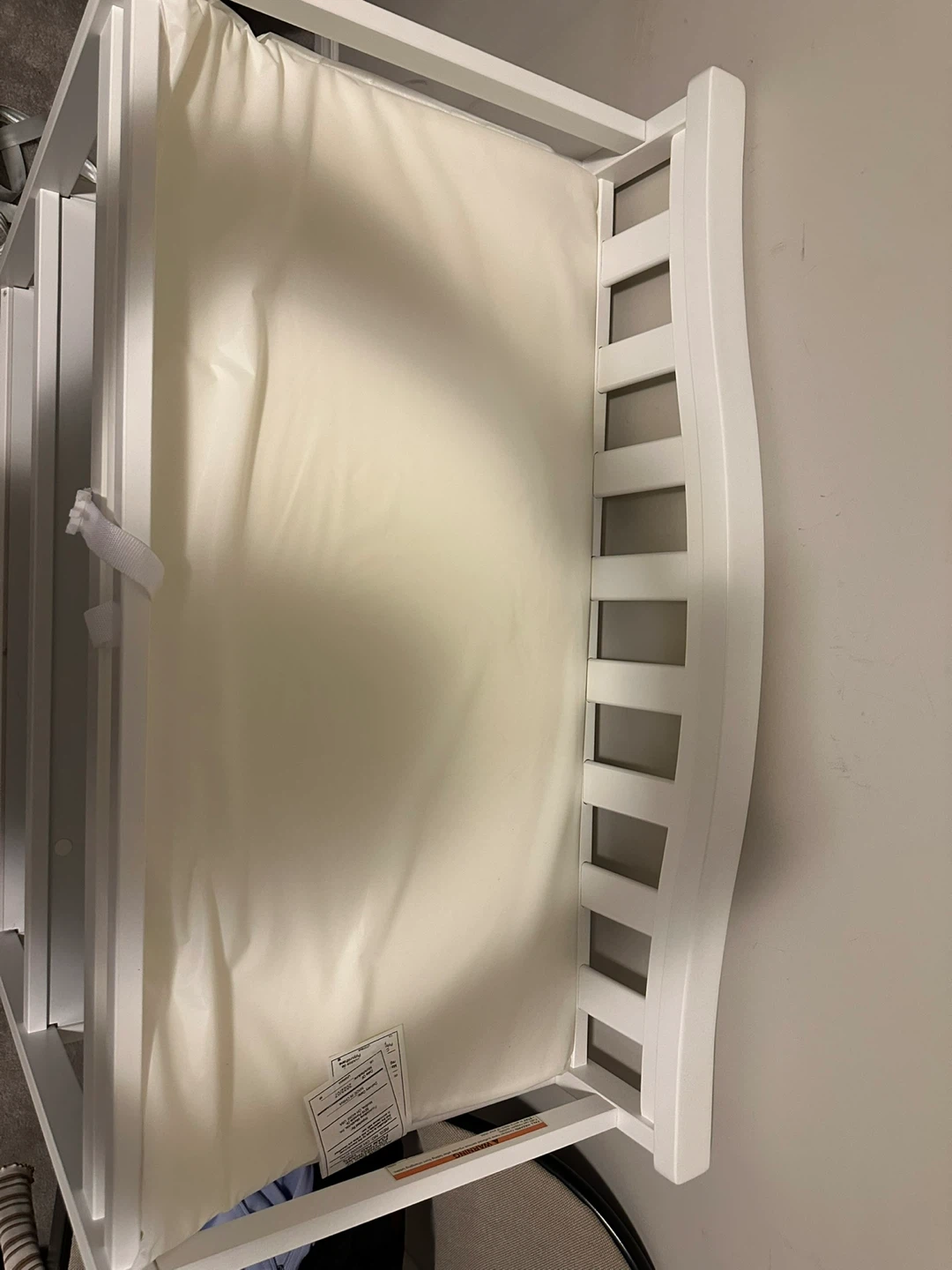 White Baby Changing Table with Pad - photo 2