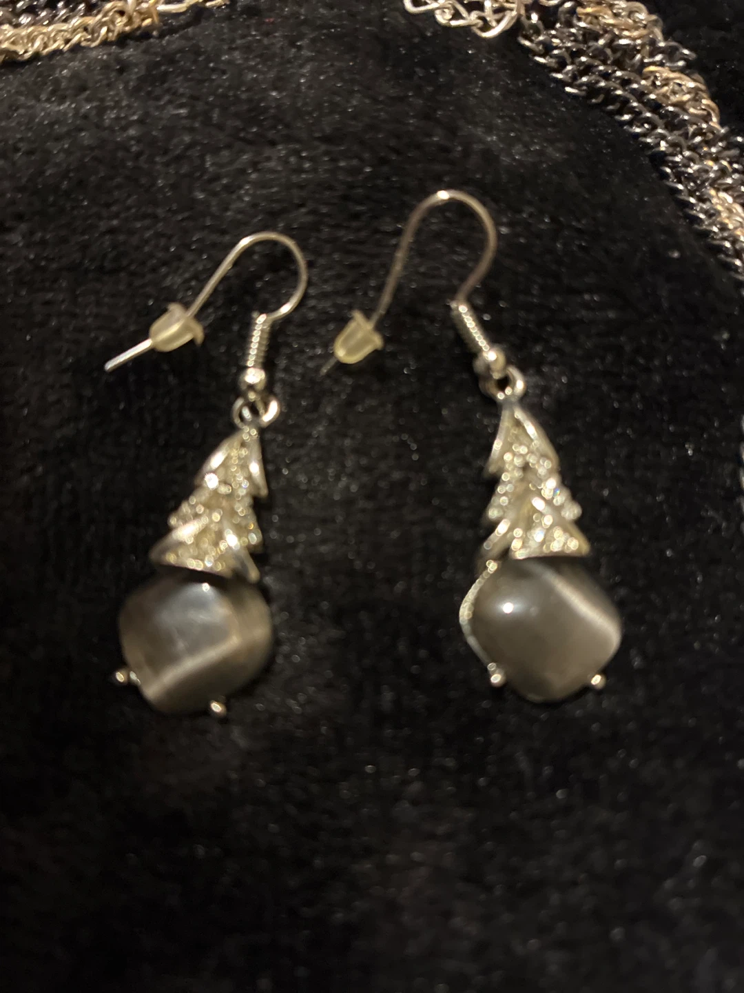 Mixed Metal Layered Necklace and Earring Set - photo 2