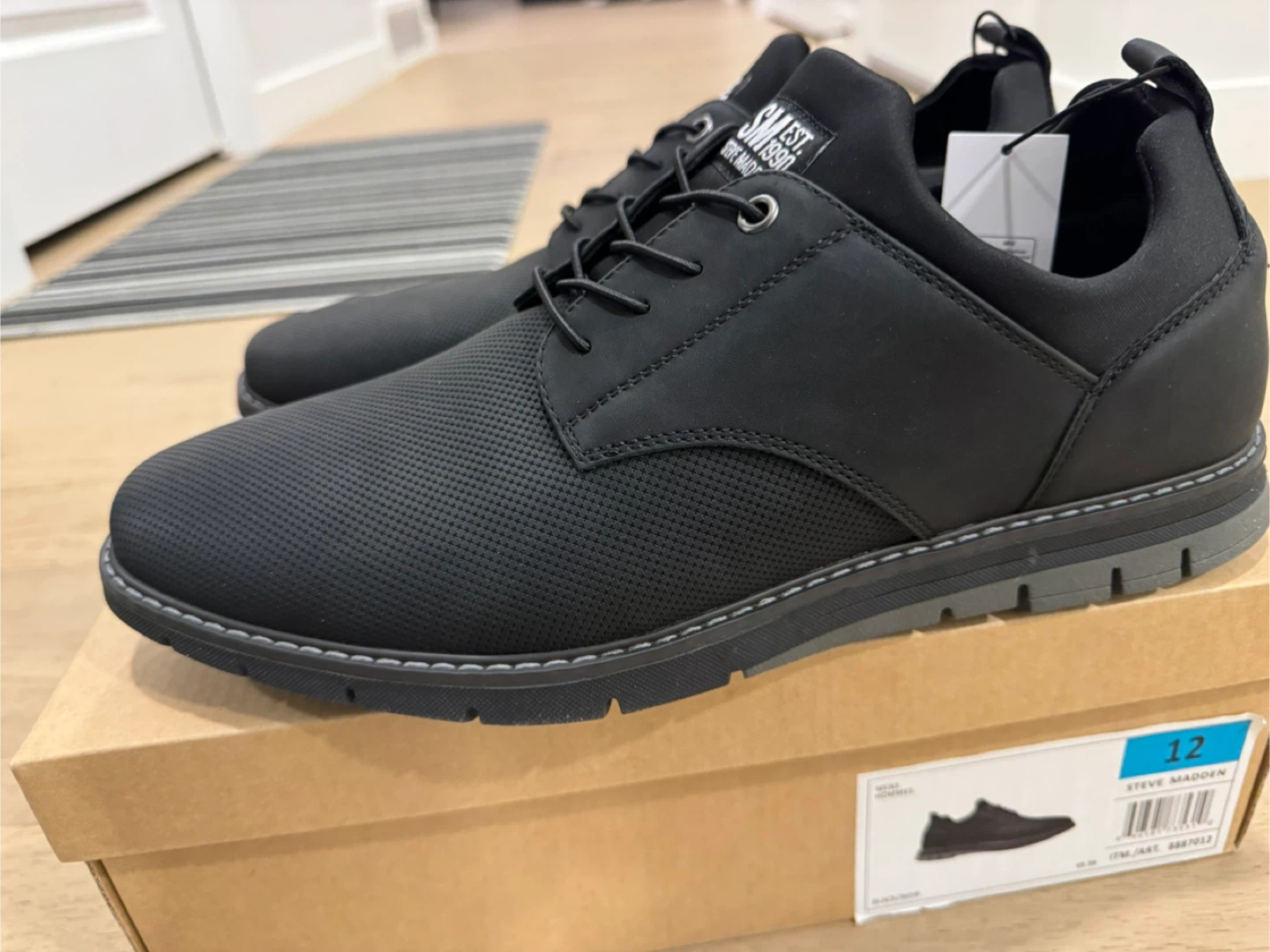 Steve Madden Men's Black Dress Shoes Size 12 - photo 5