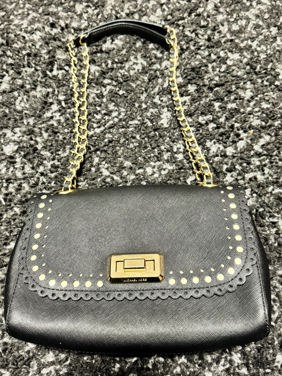 Michael Kors Black Leather Chain Shoulder Bag - photo 2