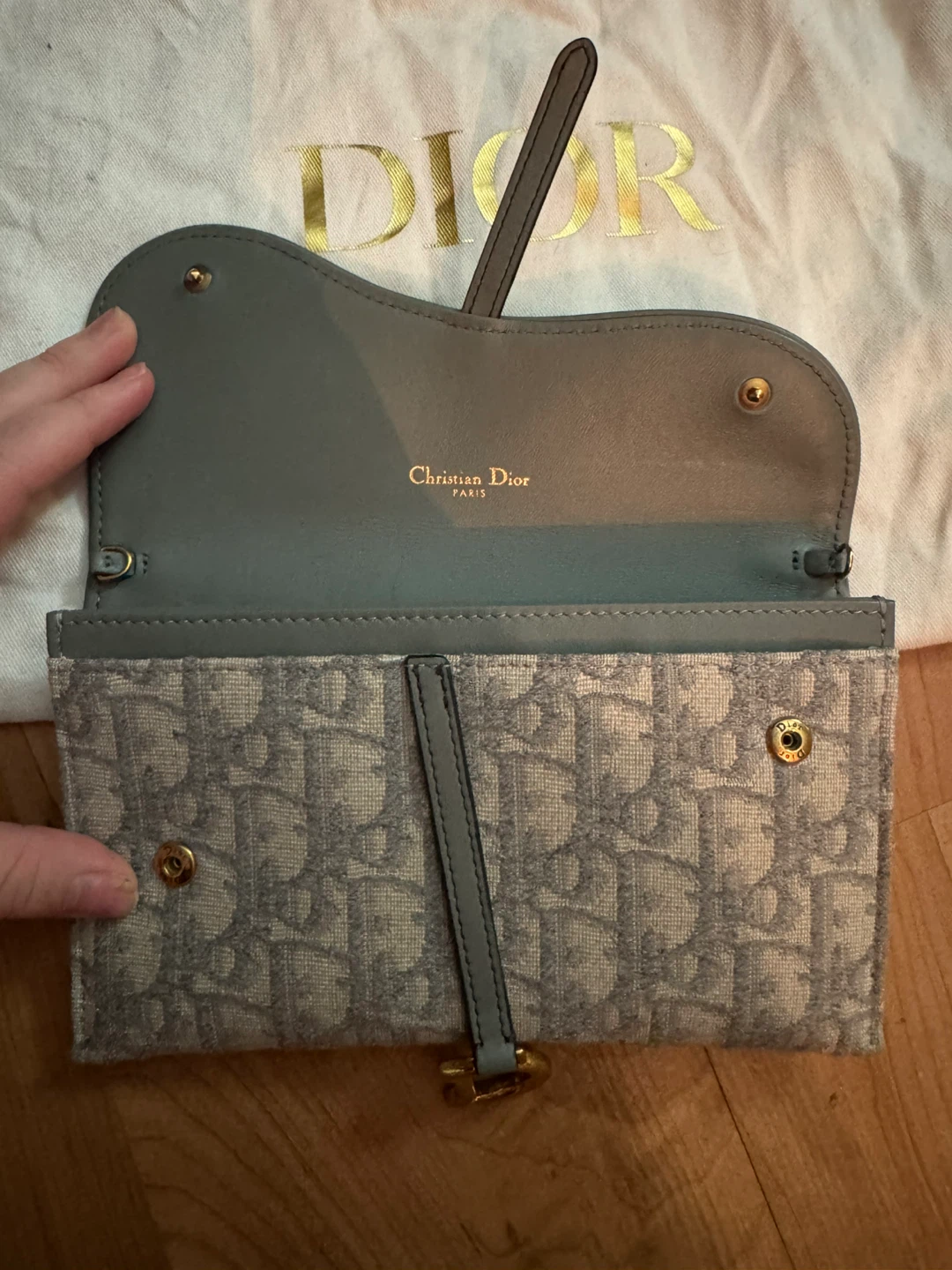 🩶Dior Small Saddle Pouch – Gray Dior Oblique Jacquard🩶 - photo 2