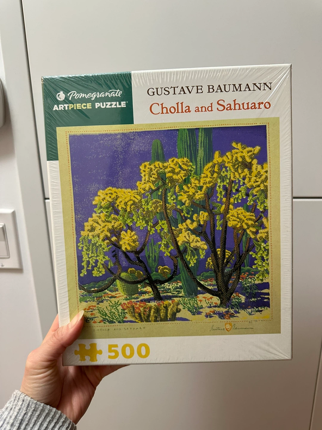 🆕 GUSTAVE BAUMANN Cholla and Sahuaro 500 Piece Puzzle