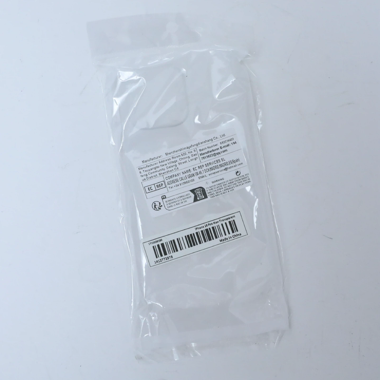 iPhone 16 Pro max case transparent - photo 2