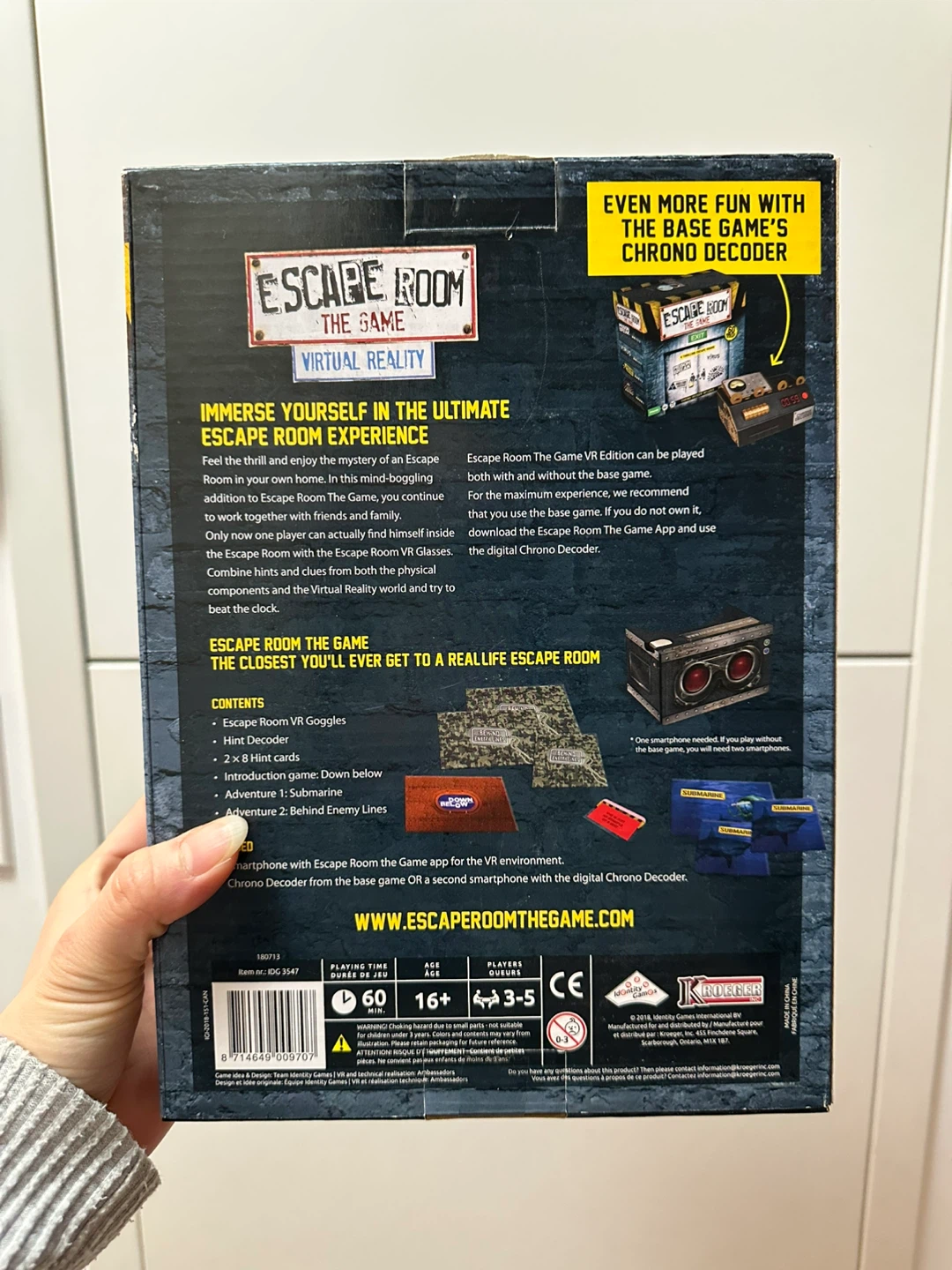 🆕 Escape Room The Game Virtual Reality Edition Board Game - photo 2