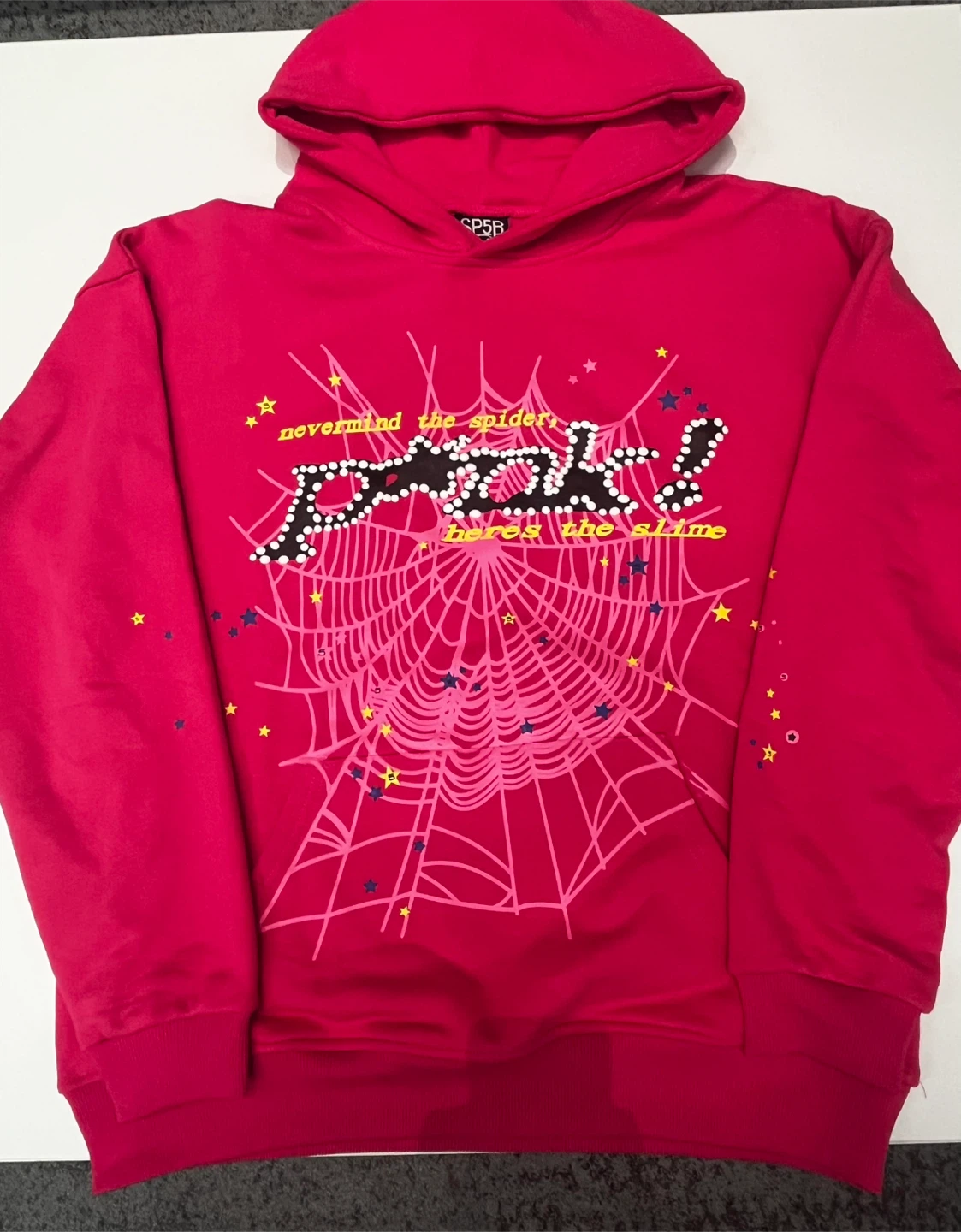 SP58 Pink Spider Web Hoodie