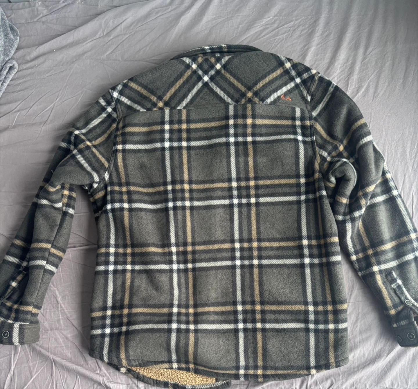 RealTree Men’s Olive Green Plaid Fleece Jacket - photo 2