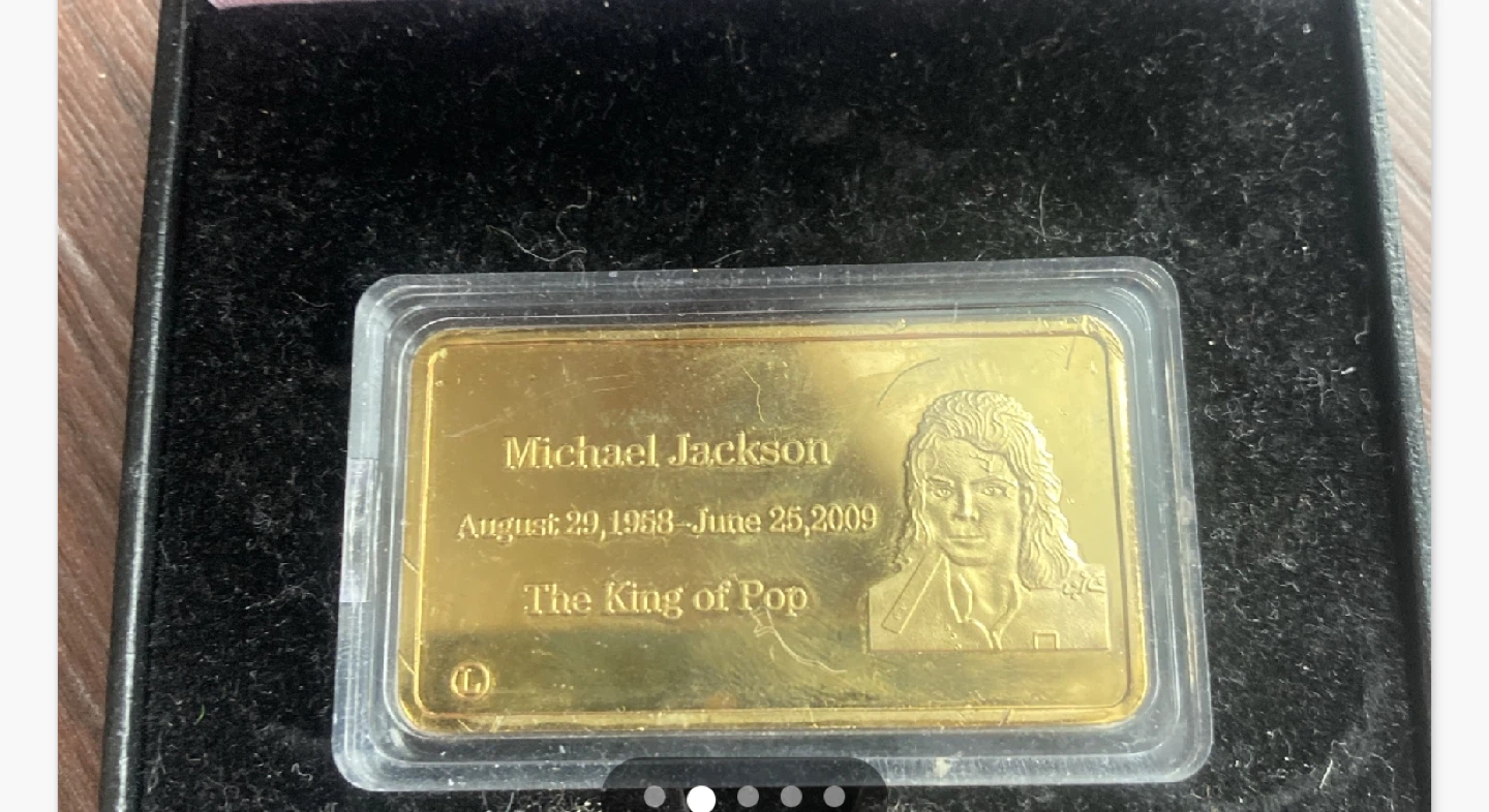 “🏆"  Worth Collection Michael Jackson Commemorative Bar - photo 2