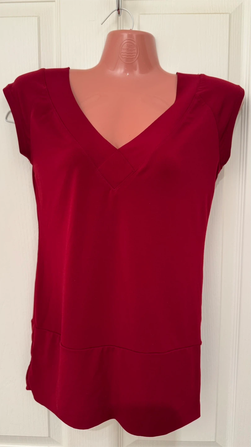 Le Château Red V-Neck Top 🏆