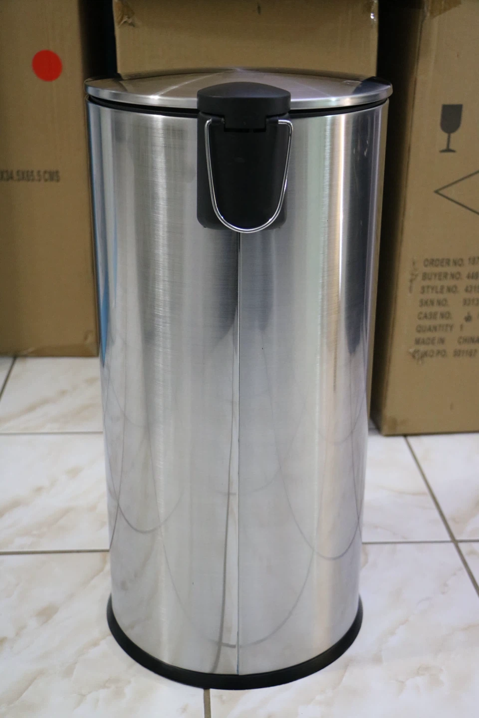 Stainless Steel Pedal Trash Can - photo 5