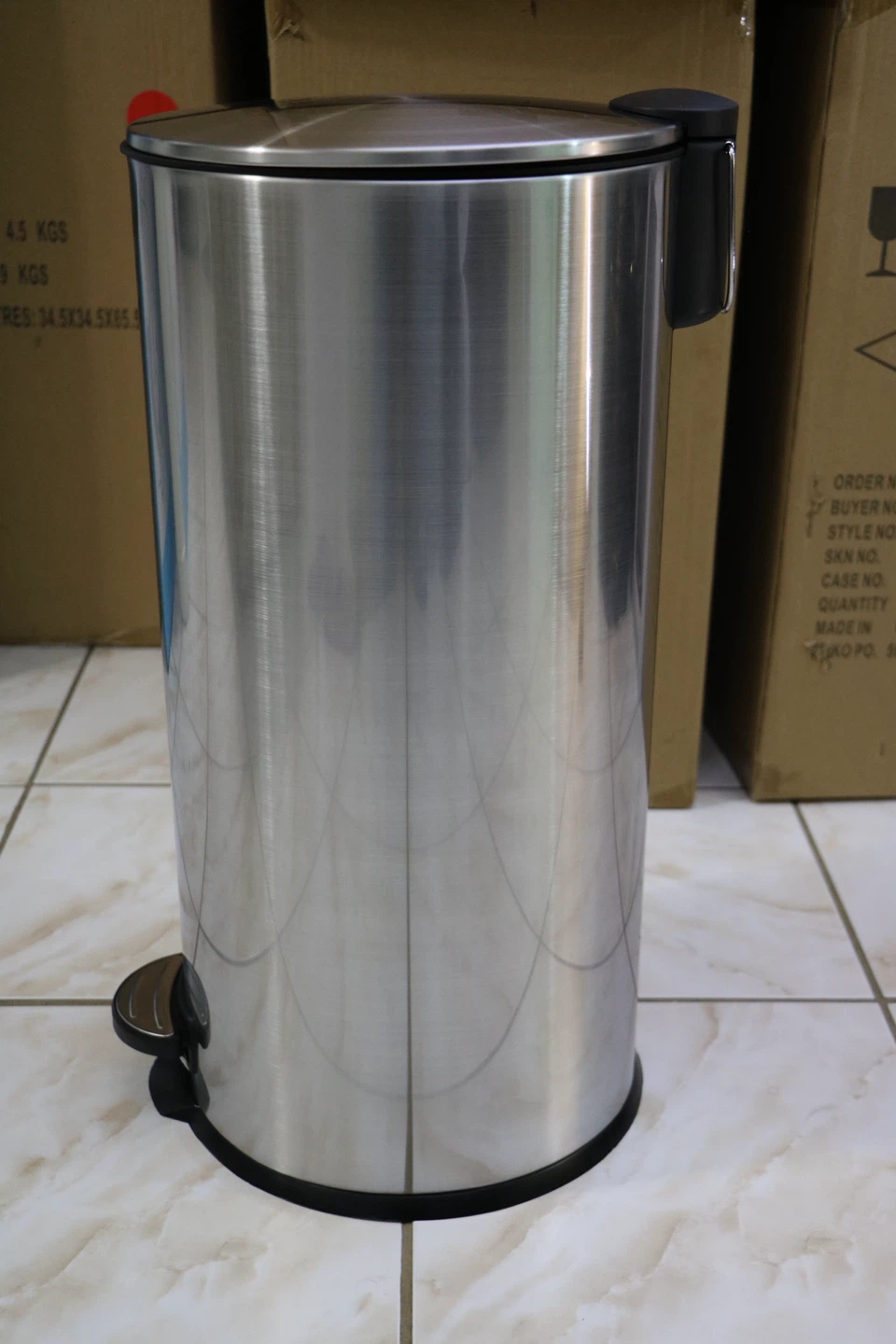 Stainless Steel Pedal Trash Can - photo 4