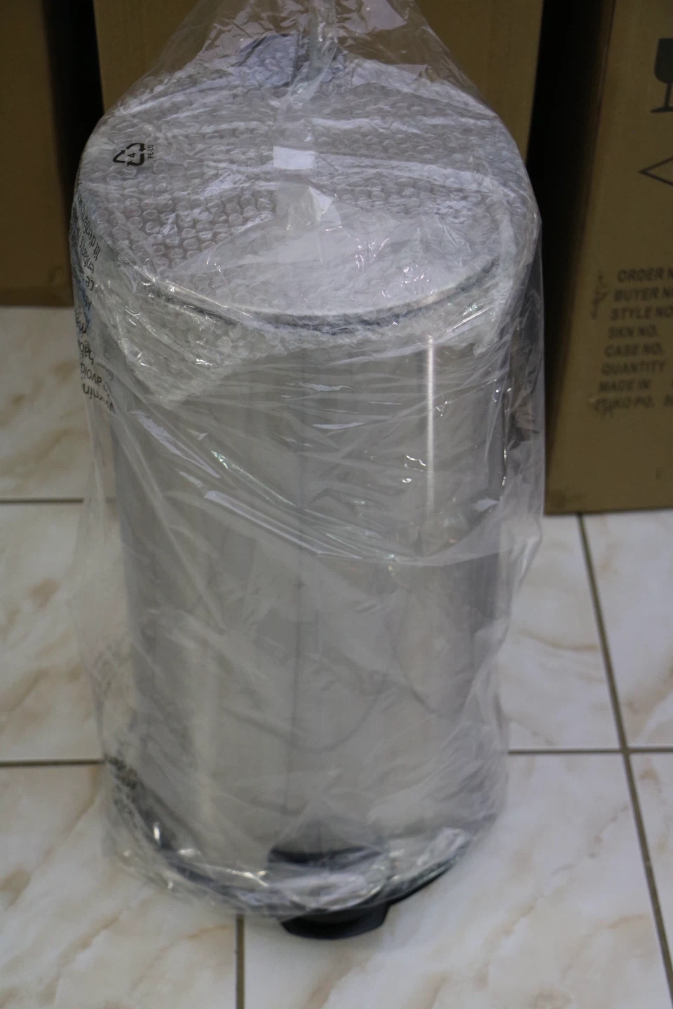 Stainless Steel Pedal Trash Can - photo 2