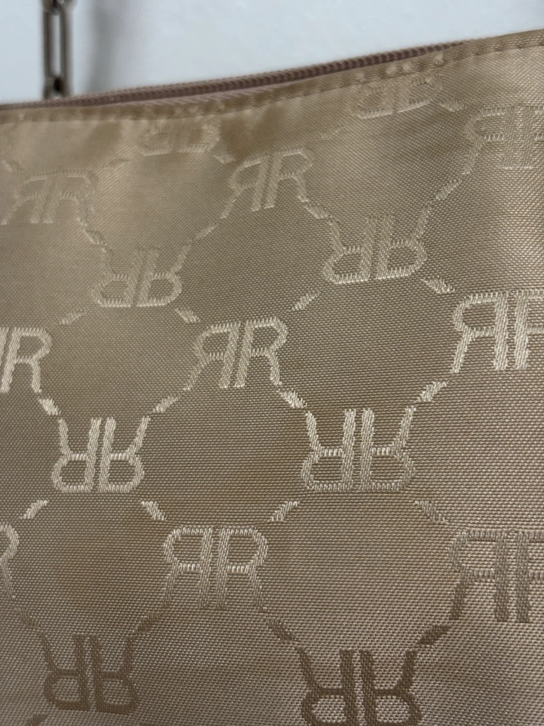 Tan Monogram Shoulder Bag with Chain Strap - photo 2