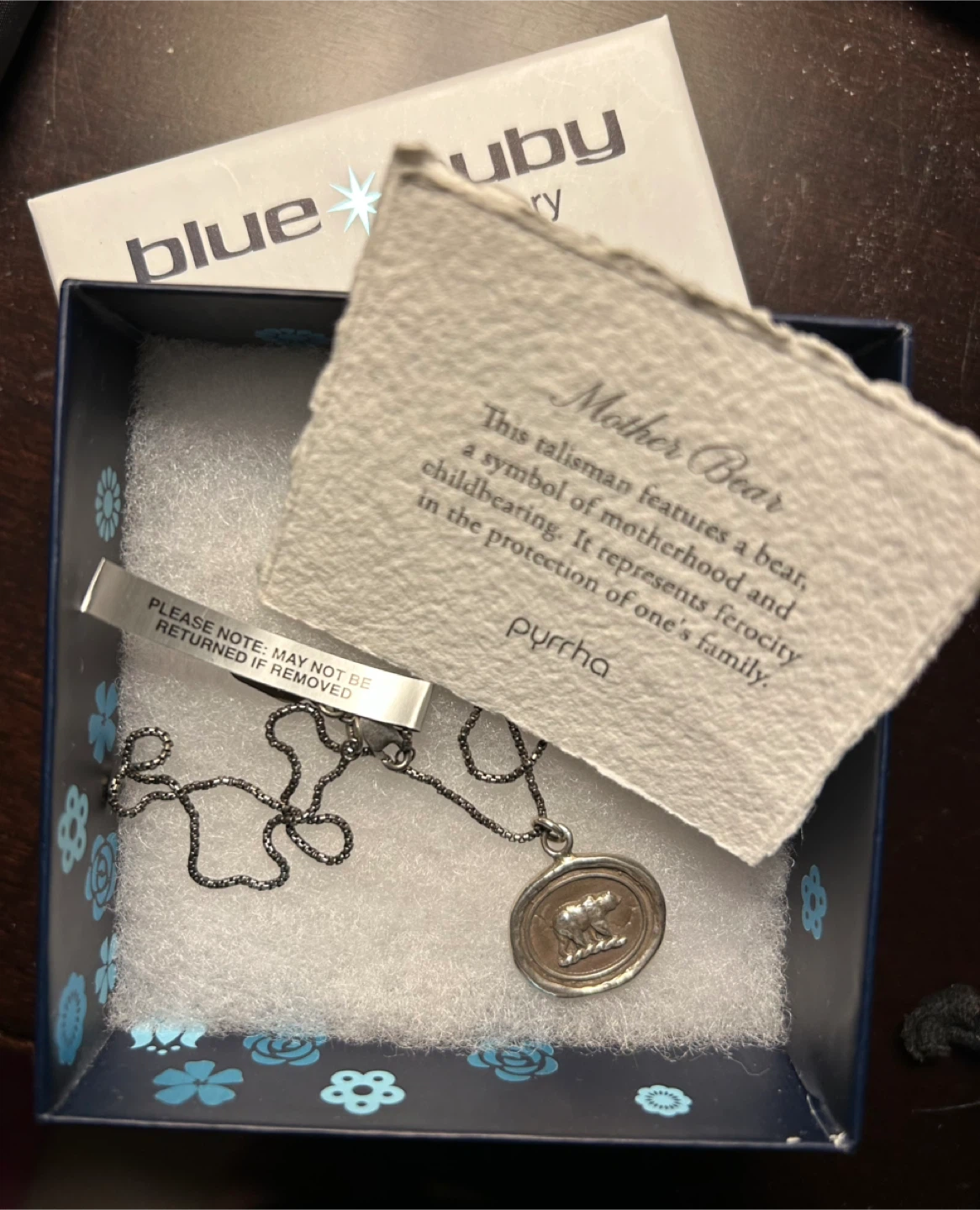 Pyrrha Mother Bear Talisman Necklace