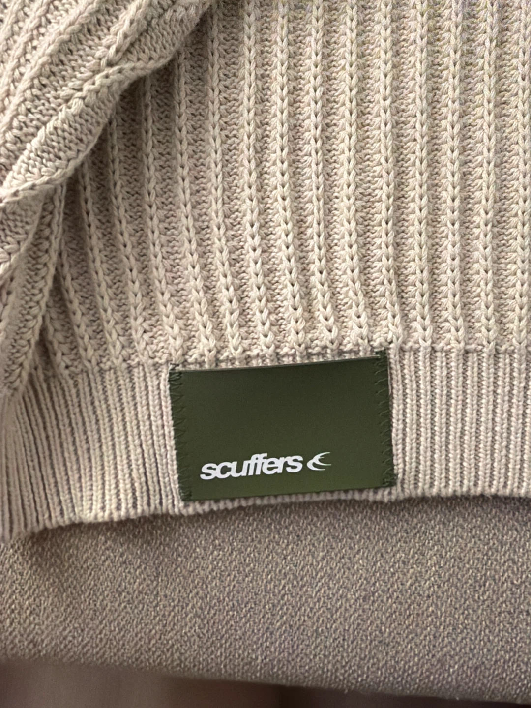 Scuffers Cream Ribbed Knitted Sweater - photo 3
