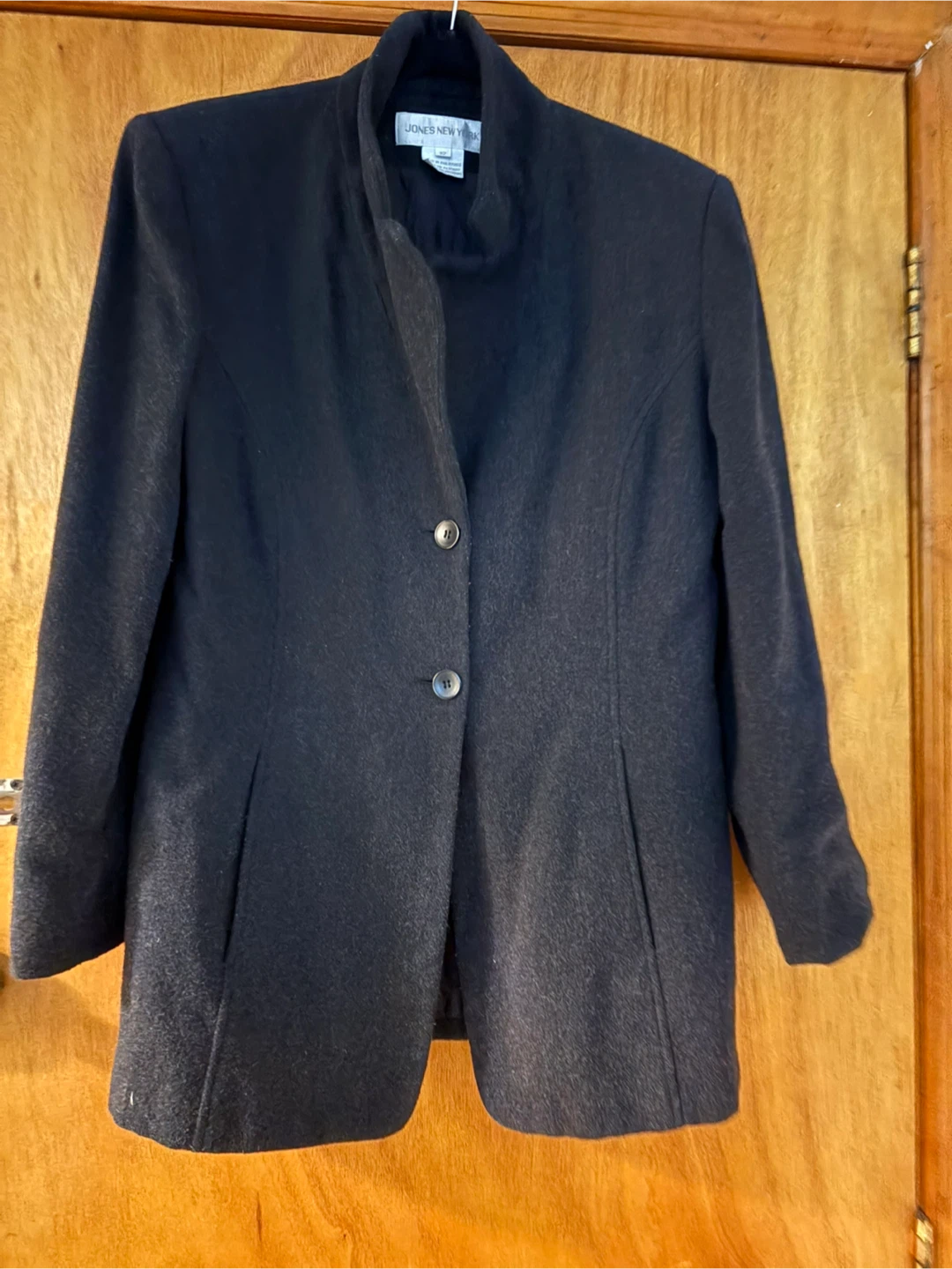 Jones New York Women's Charcoal Gray Blazer - Size 12