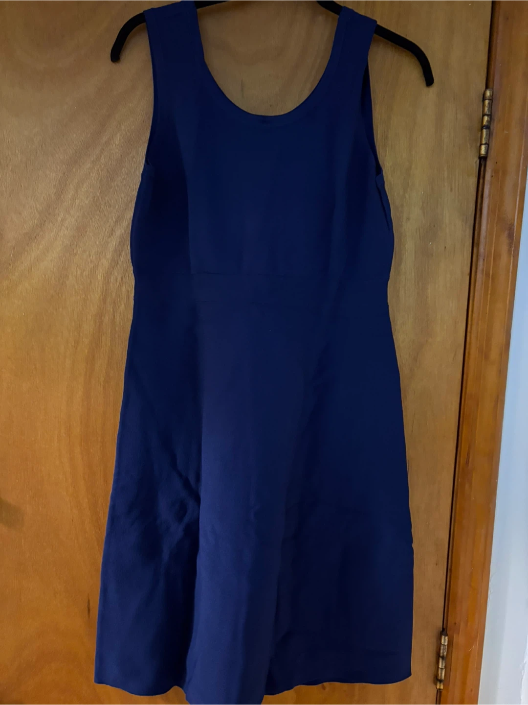 Anne Klein Navy Blue Sleeveless Dress Size L