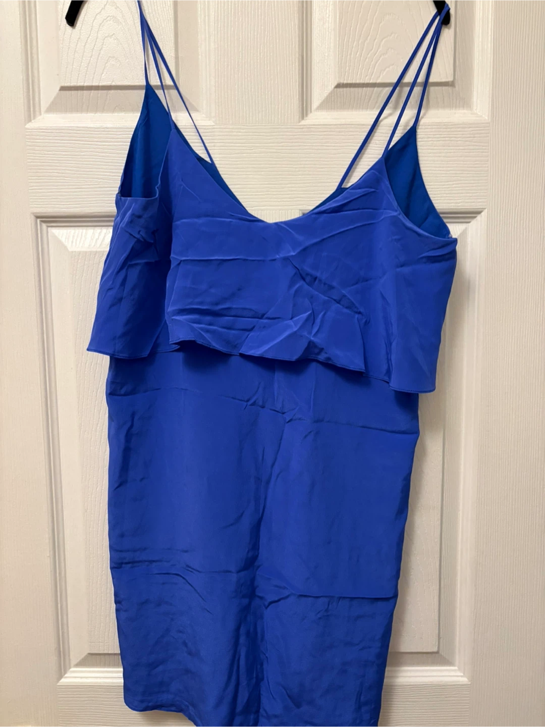 Rory Beca Blue Ruffle Dress Size M