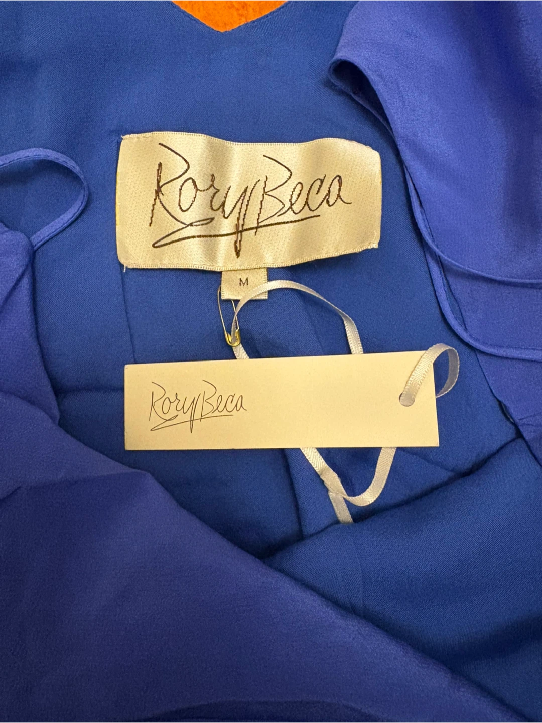 Rory Beca Blue Ruffle Dress Size M - photo 2