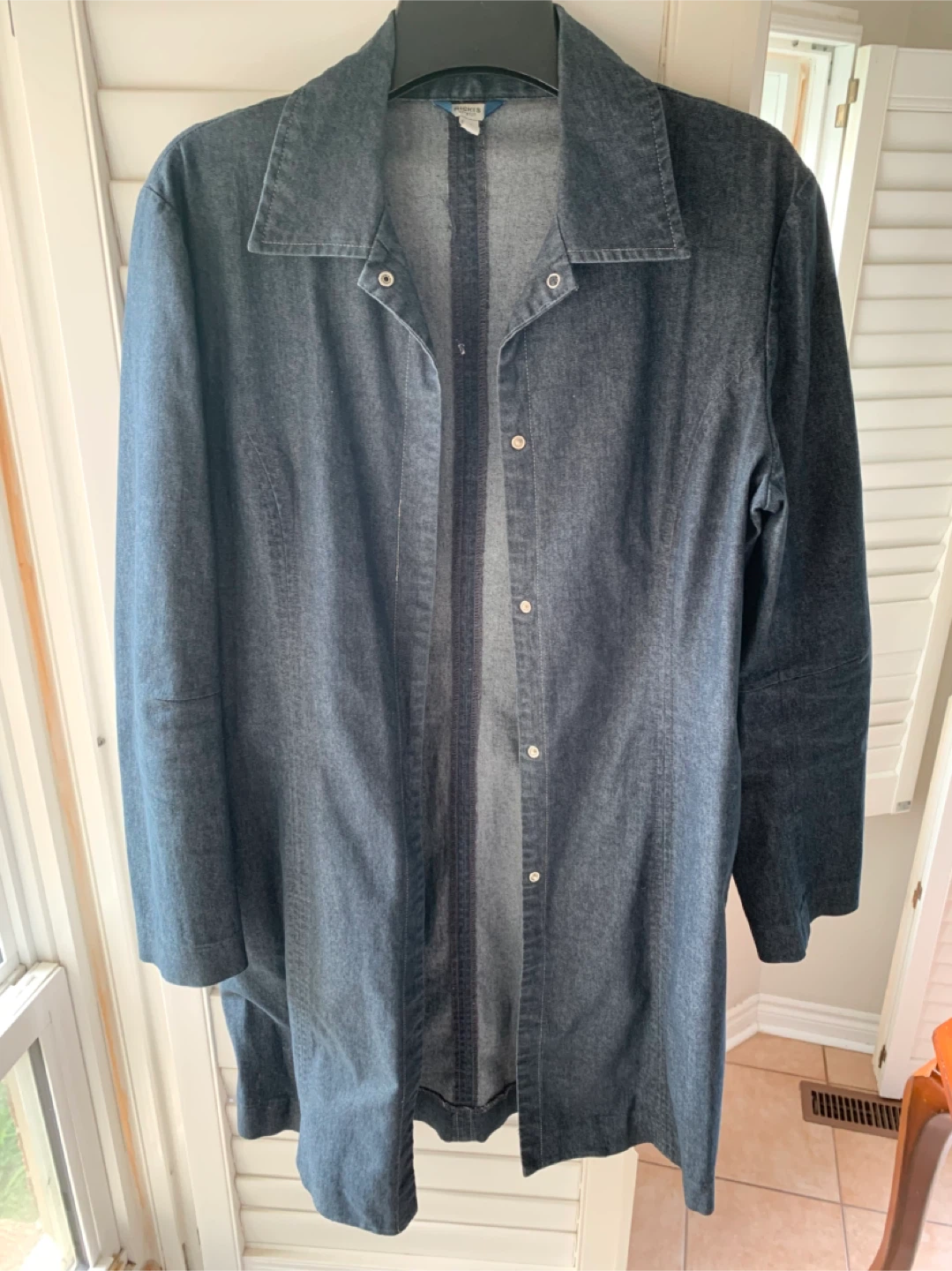 Women Long Stretch Jeans Demin-like Jacket - photo 2