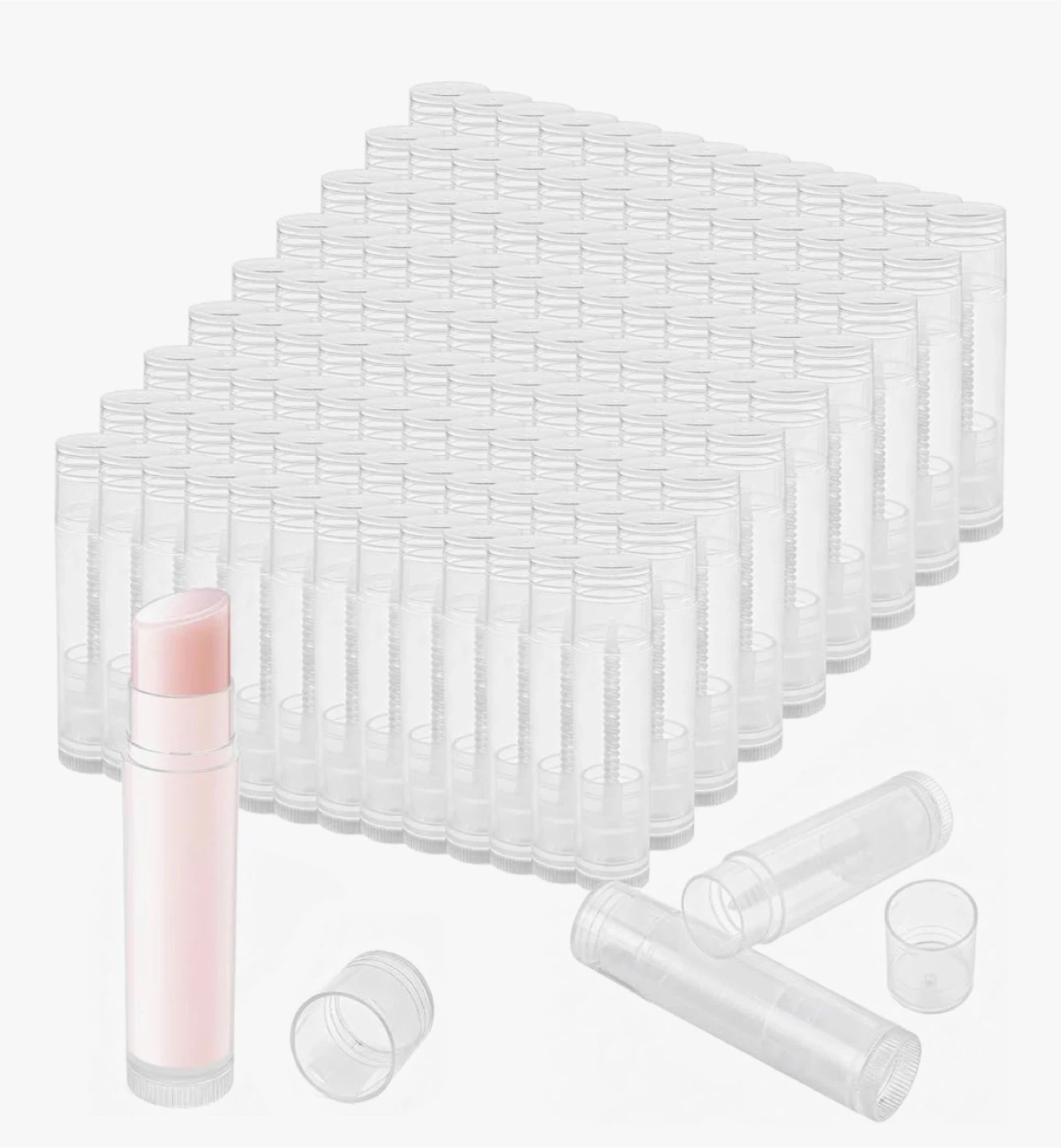100 empty 5ml lip balm / lip gloss tubes,