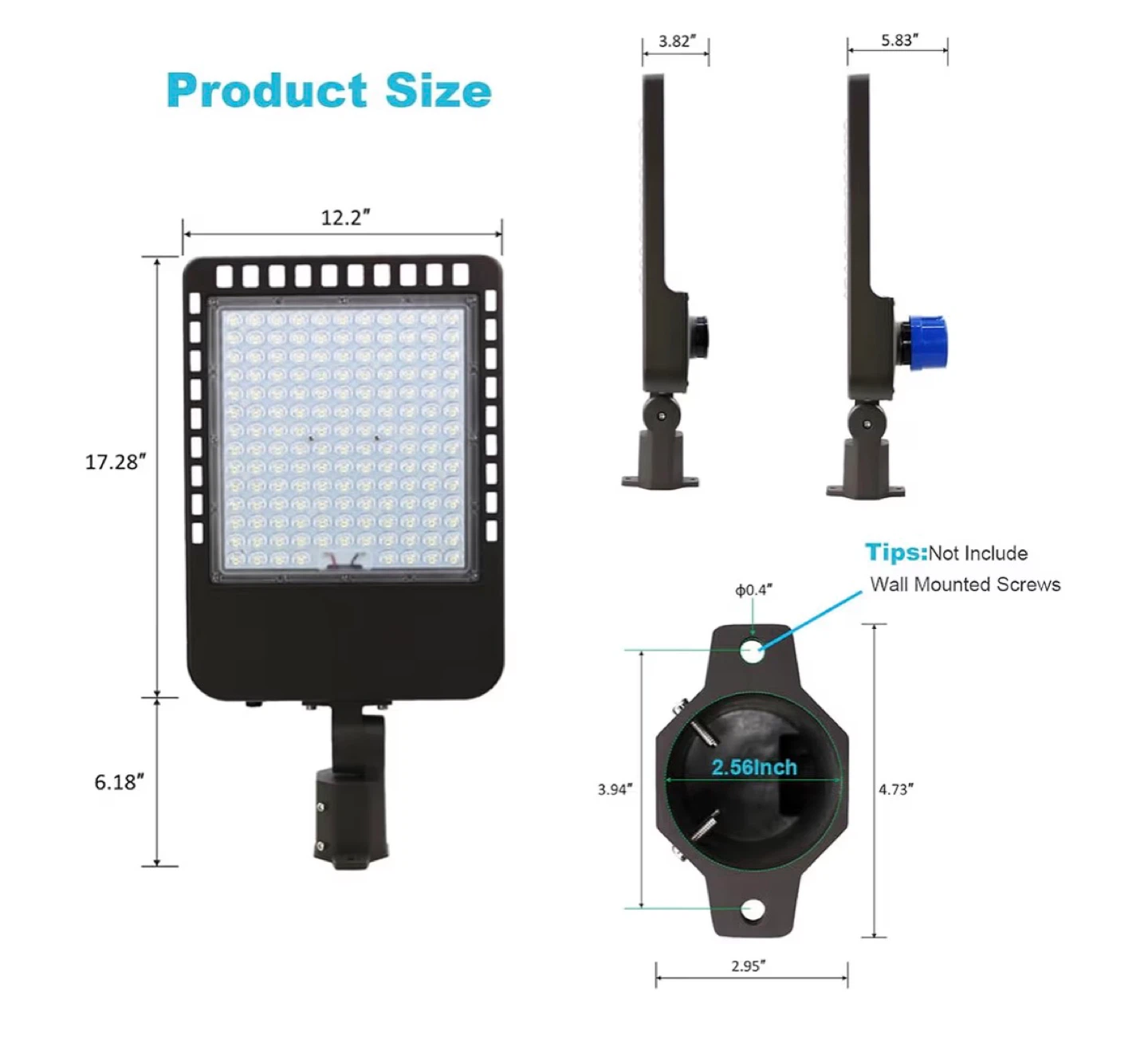300W LED Street Light with Photocell - photo 4