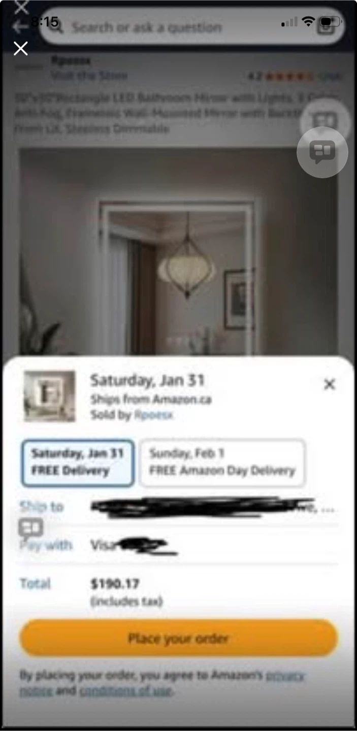 LED Bathroom Mirror with Backlit, Anti-Fog, 3 Color Adjustable - photo 4