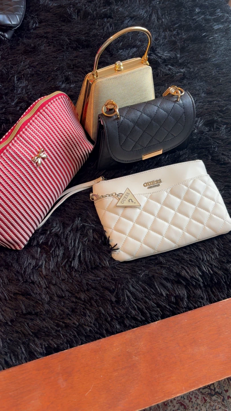 Guess Quilted Clutch Bag