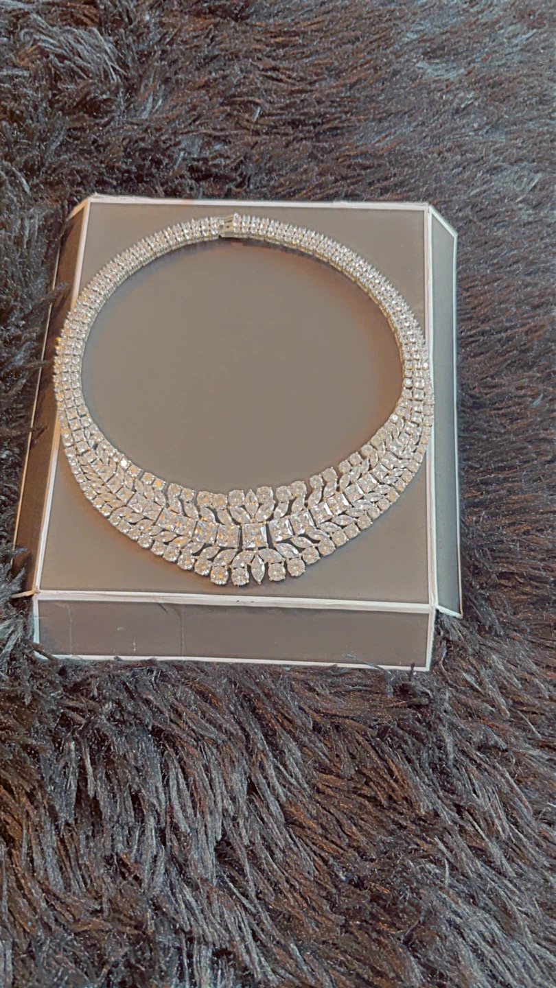 Sparkly Rhinestone Statement Necklace - photo 2