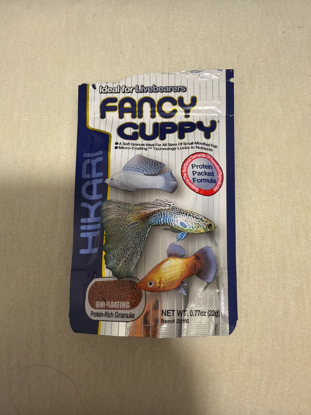 Opened/Never used Hikari Fancy Guppy Food