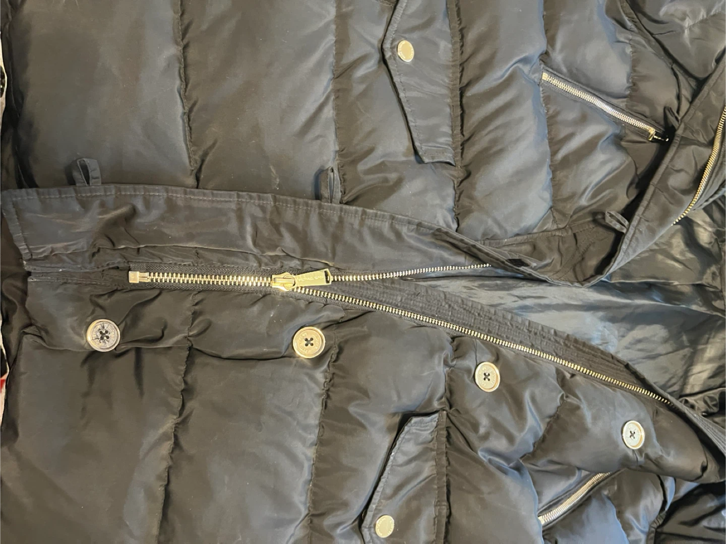 Michael Kors Black Puffer Jacket with Fur Hood - photo 3