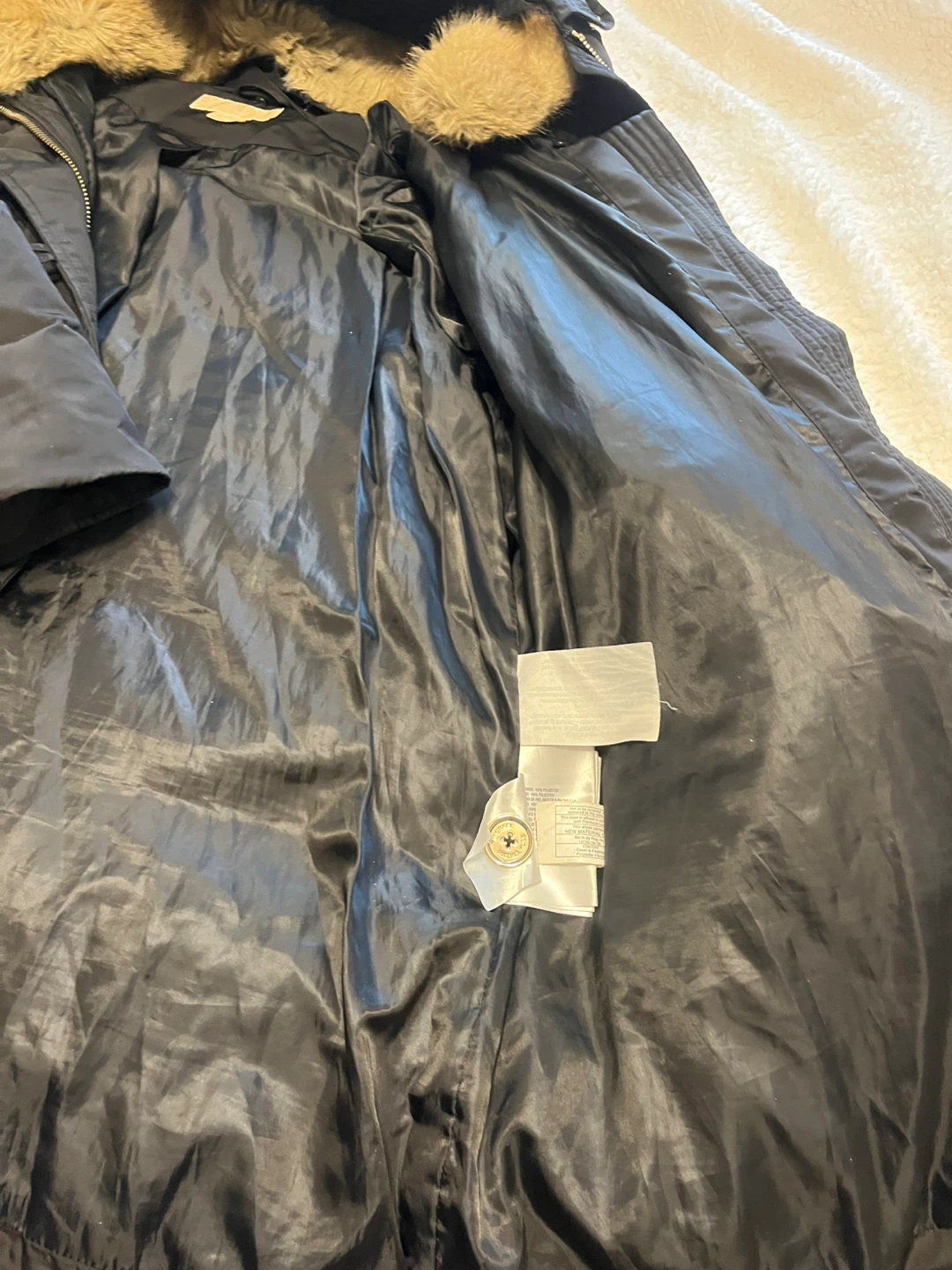 Michael Kors Black Puffer Jacket with Fur Hood - photo 4