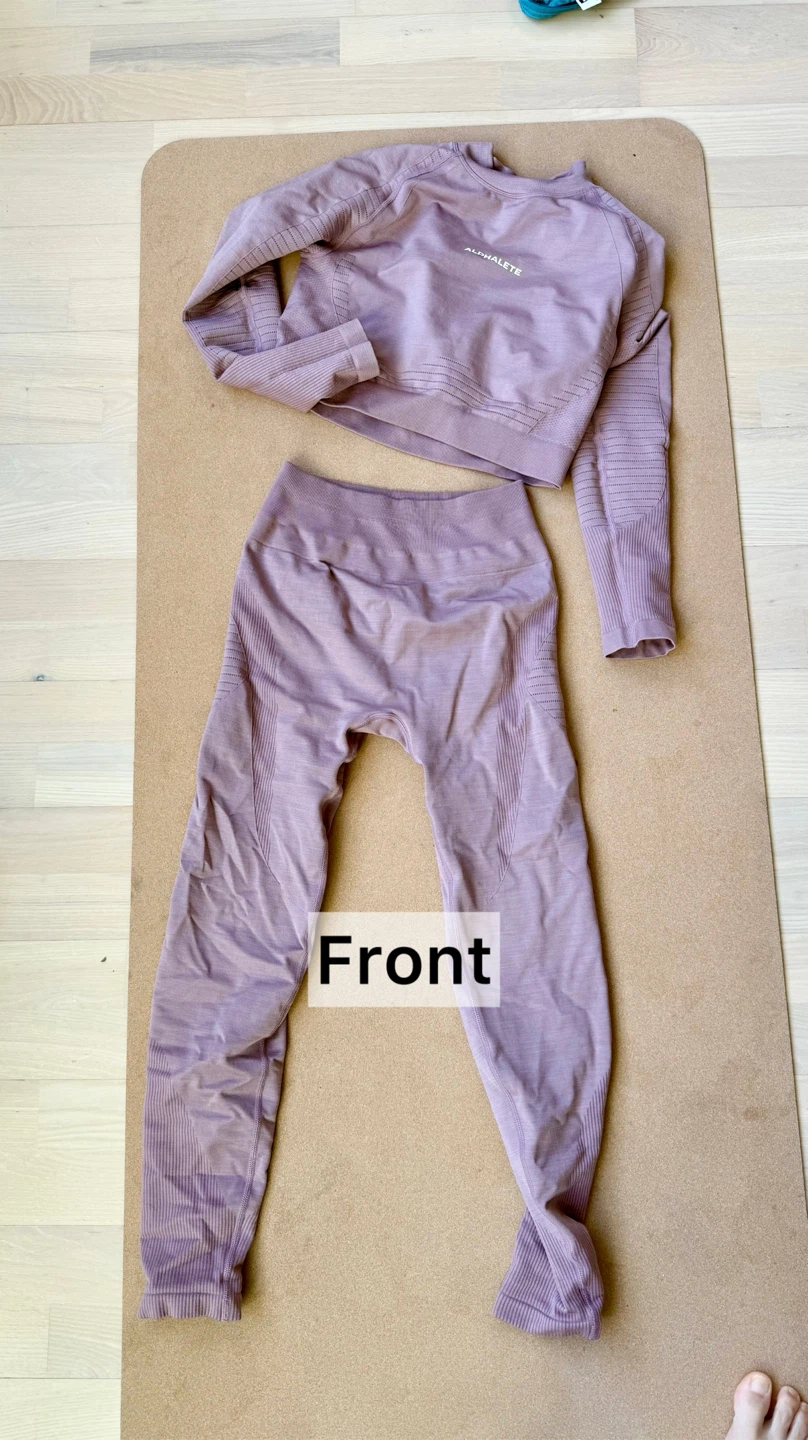 $20 ALL! ALPHALETE Sports crop + Leggings Set - blush pink/mauve