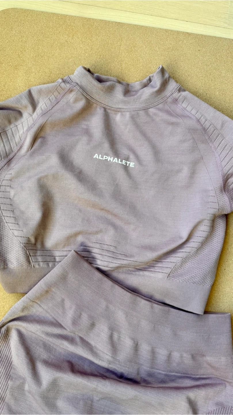 $20 ALL! ALPHALETE Sports crop + Leggings Set - blush pink/mauve - photo 3