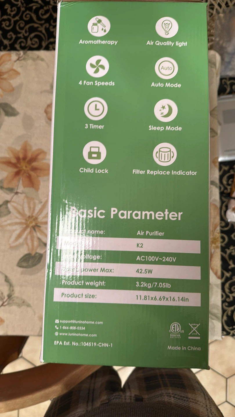 LUNINE K2 Air Purifier