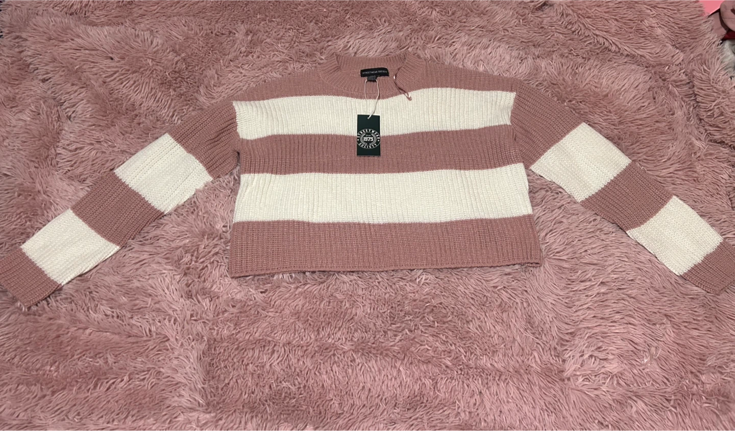 Streetwear Society Striped Sweater M/M🏆