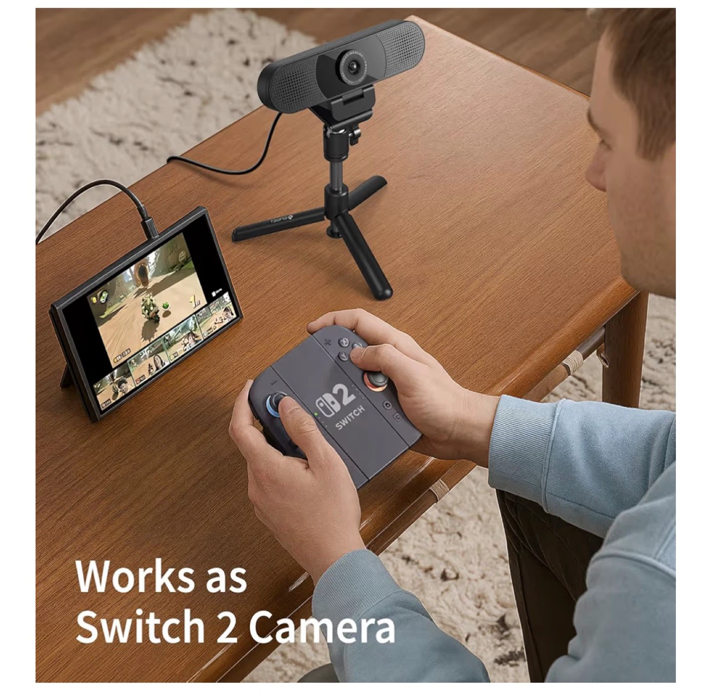 EMEET FHD 1080P Webcam with Built-in Mics & Tripod