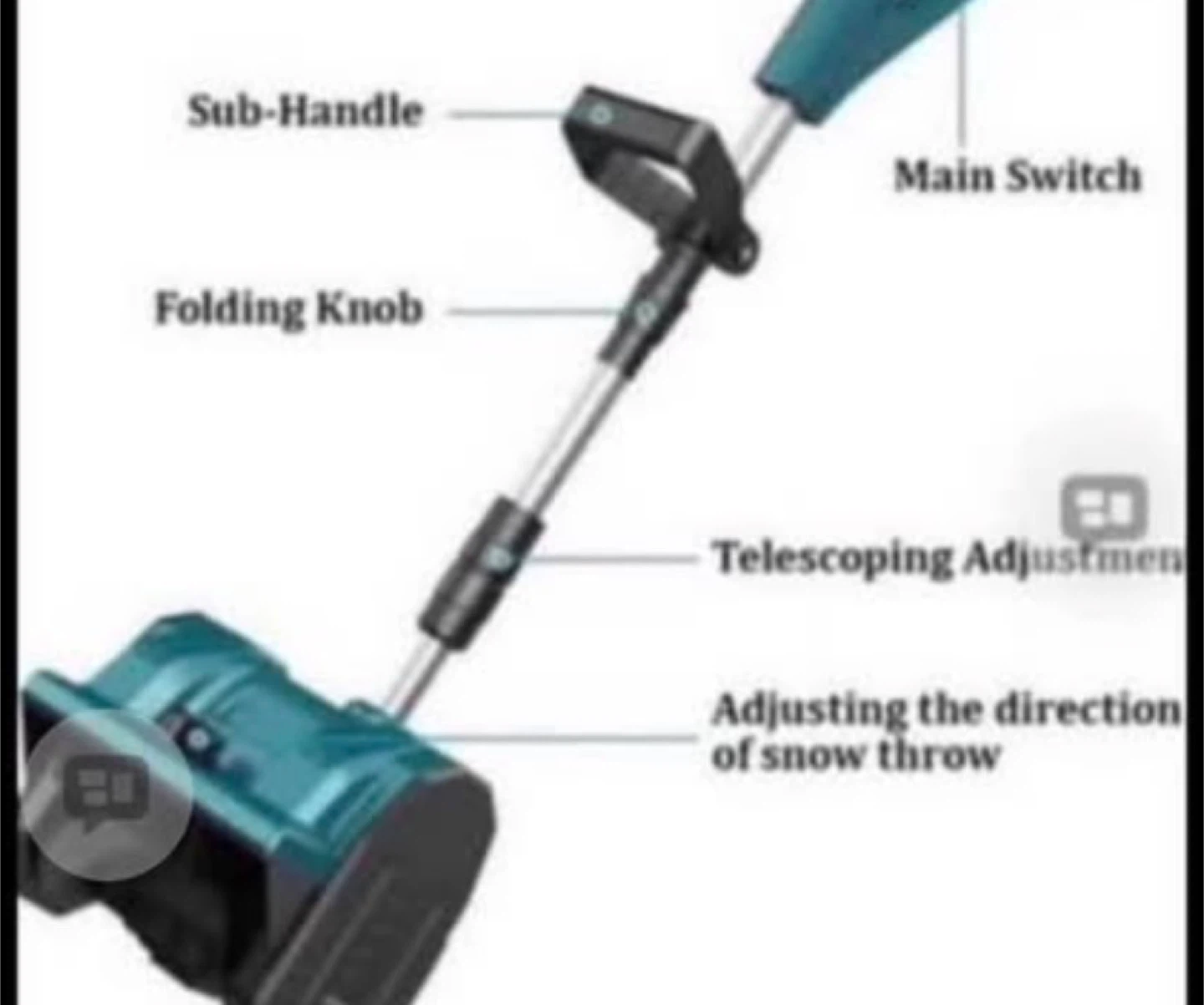 Electric Snow Shovel - 13" Clearing Width, 6" Depth - photo 4