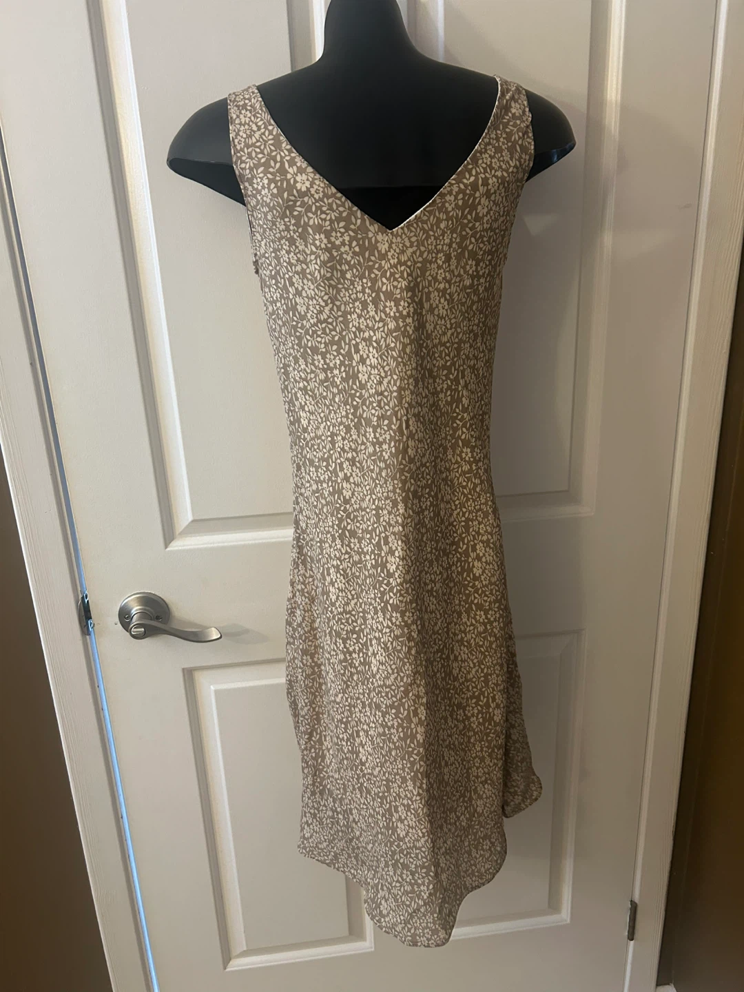 Vintage 90s FMX & CO Tan Floral Print Dress Size 5/6 - photo 2