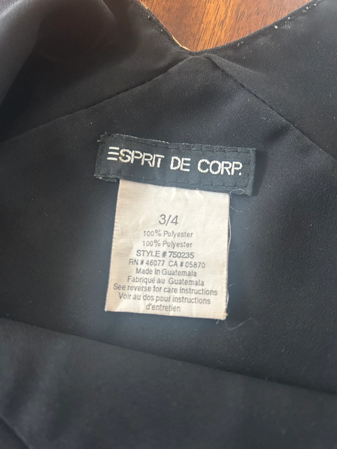 Vintage Late 90s ESPRIT DE CORP. Floral Black SunDress - photo 3