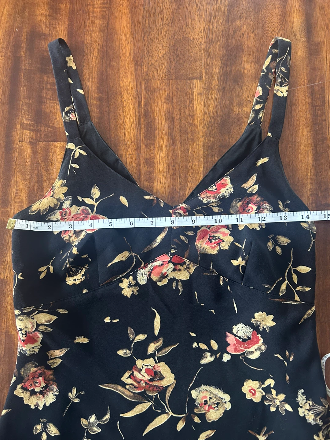 Vintage Late 90s ESPRIT DE CORP. Floral Black SunDress - photo 4