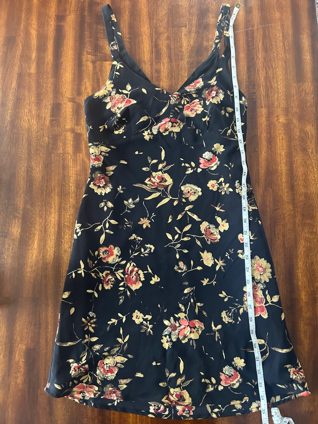 Vintage Late 90s ESPRIT DE CORP. Floral Black SunDress - photo 5