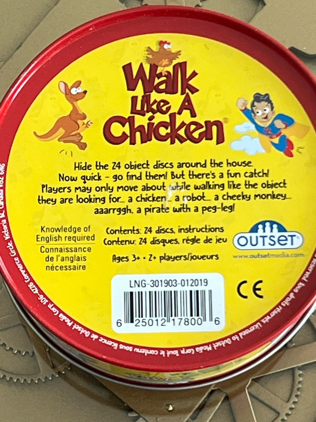 🏆Walk Like A Chicken Board Game Tin - photo 2