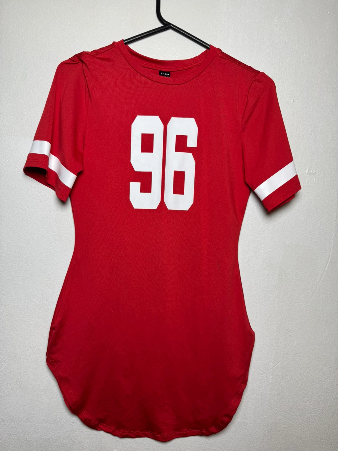 SHEIN Red "96" Graphic T-Shirt - Size M